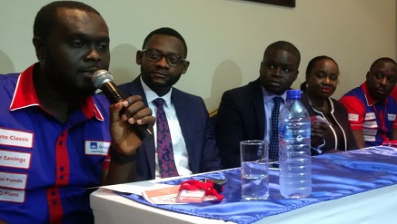 (L-r): Akinmaderin Osofisan, head of Channels Management Group, AXA Mansard Insurance PLC., Foluso Ogunwale, chief executive officer of Yes Mobile; Remi Ogunsipe, chief operating officer of Page MF Bank and other guests at the launch of Yes Mobile insurance initiative in Lagos.